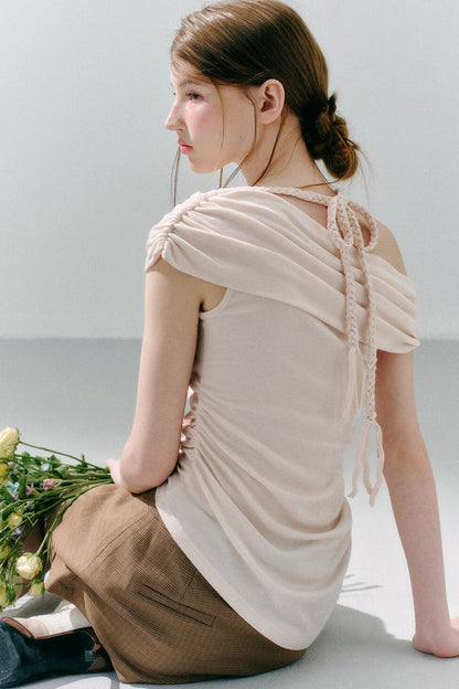Off-Shoulder Tie Top