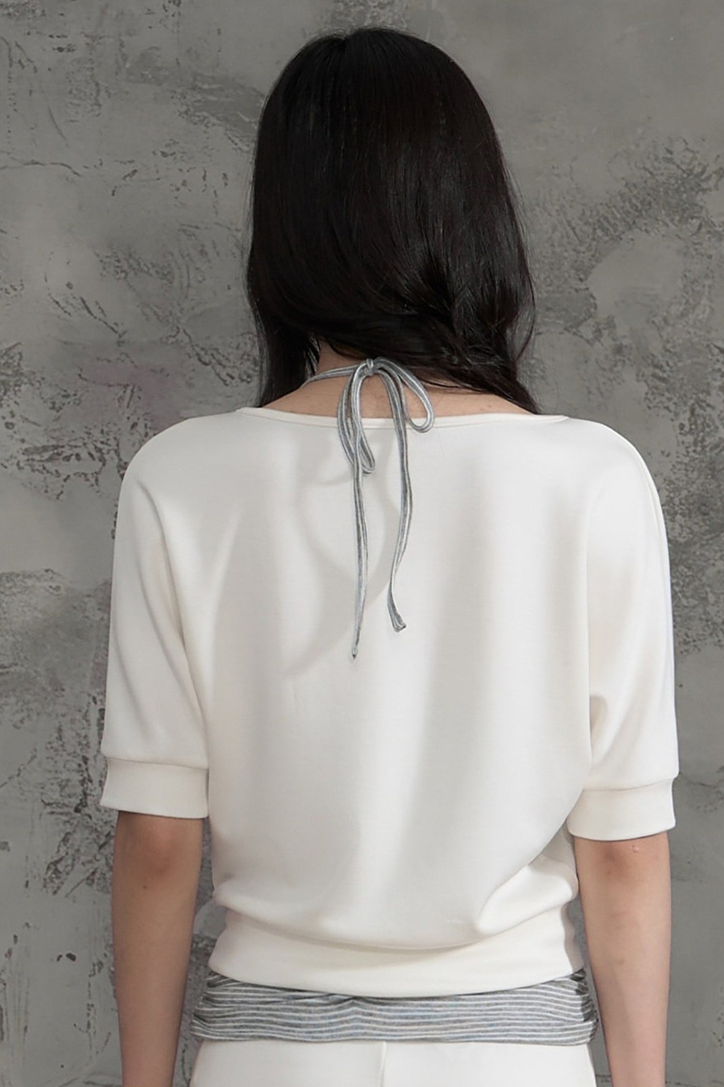 Striped Halterneck Camisole and Pants Set-Up