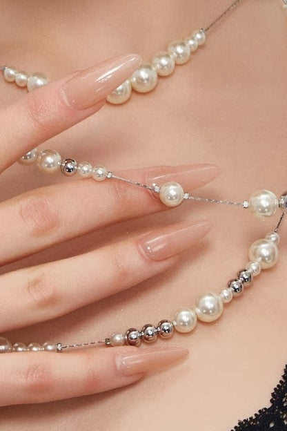 Broken Pearl Water Drop Necklace