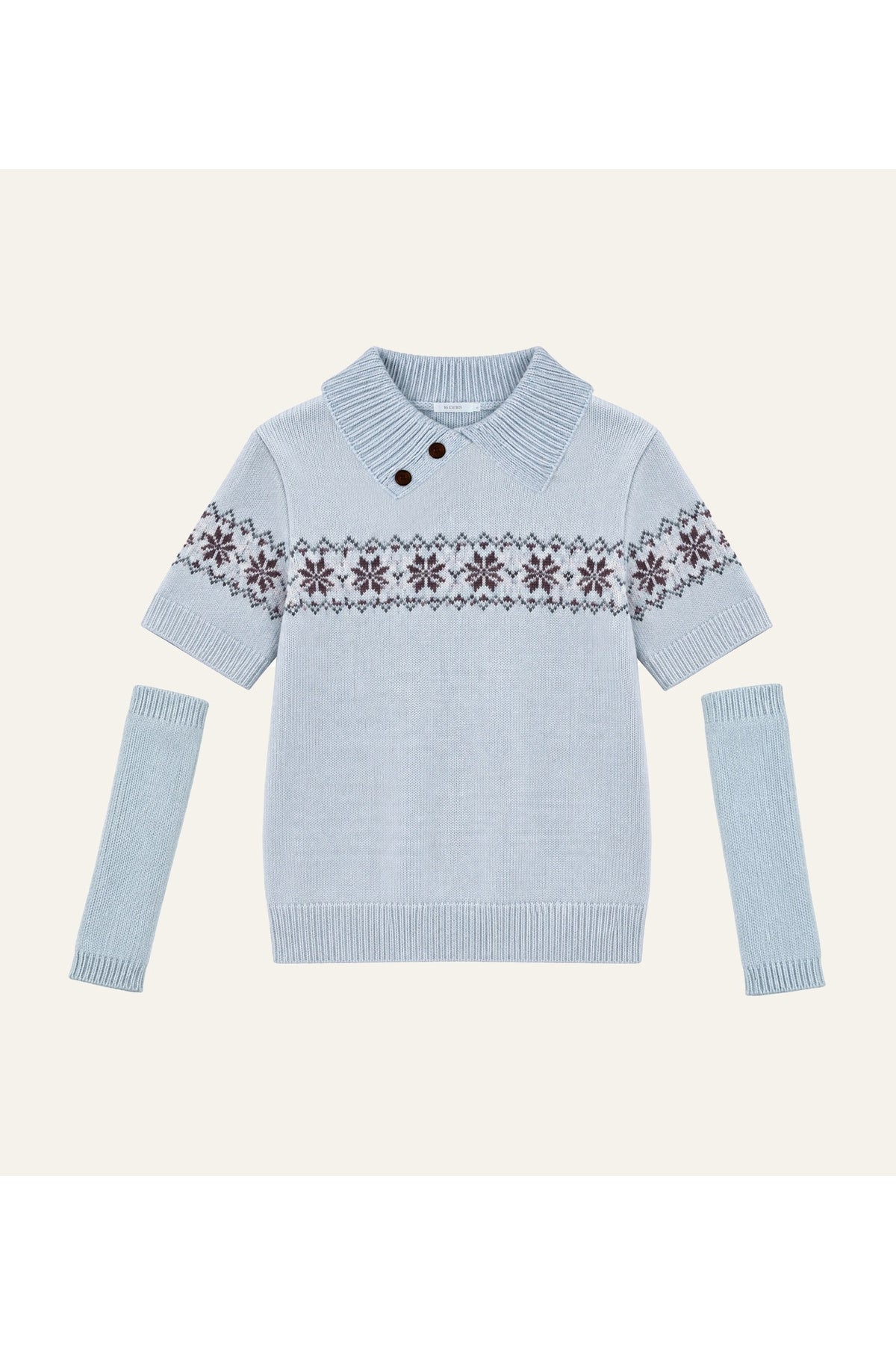 Snowflake Fair Isle Knit Top
