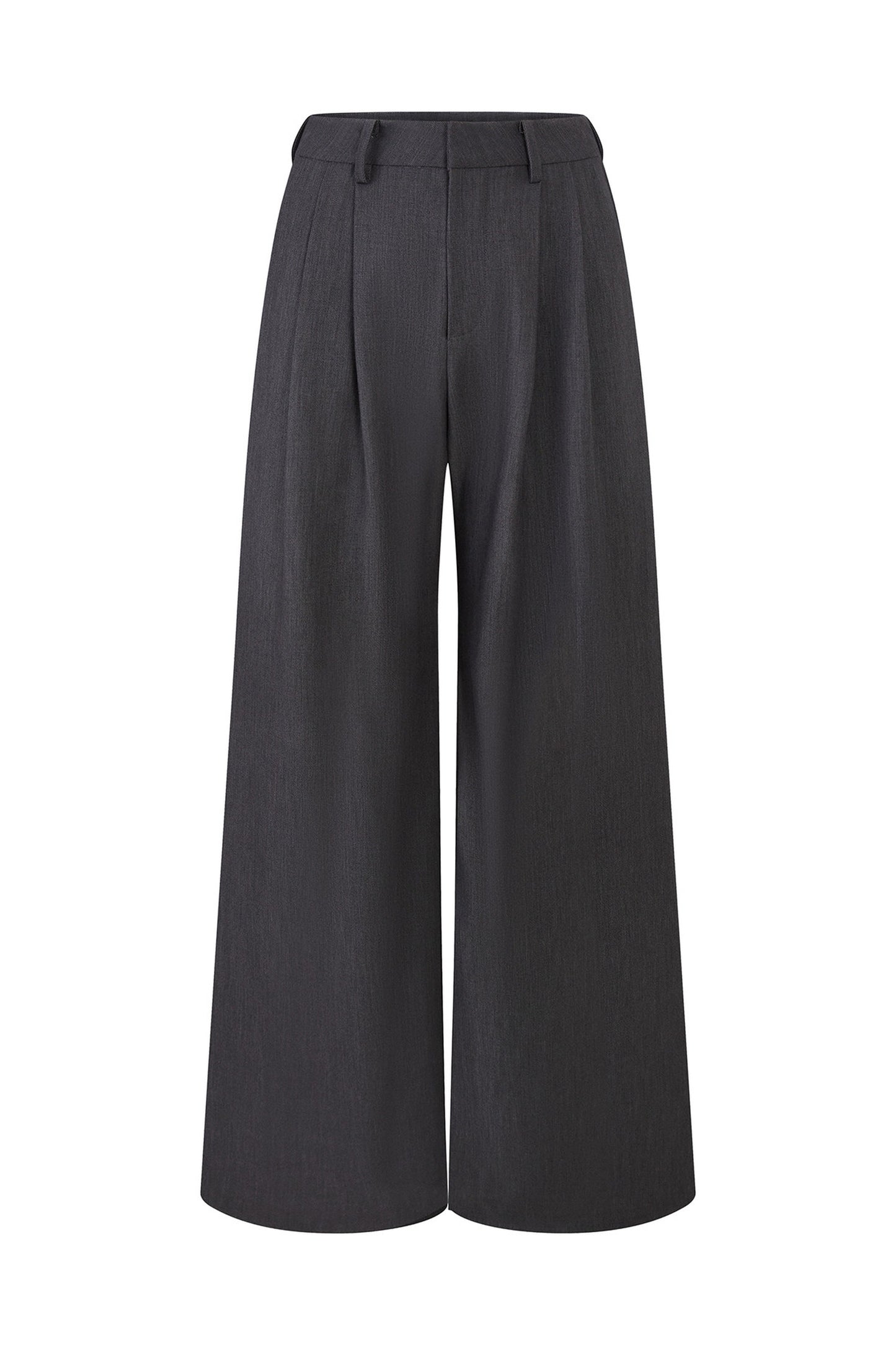 Pantaloni drappeggiati a vita alta