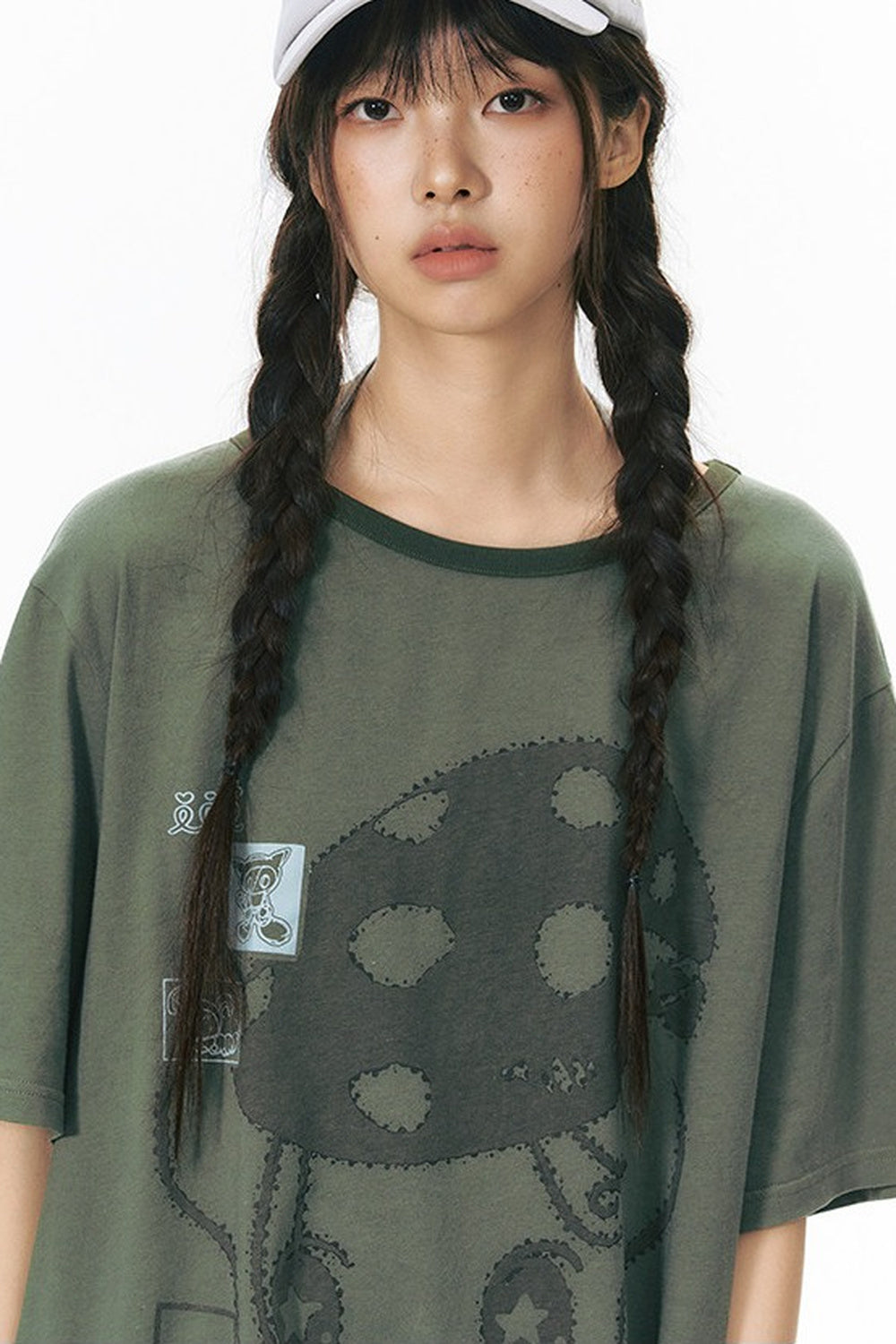 Starwii blusa oversize stampata