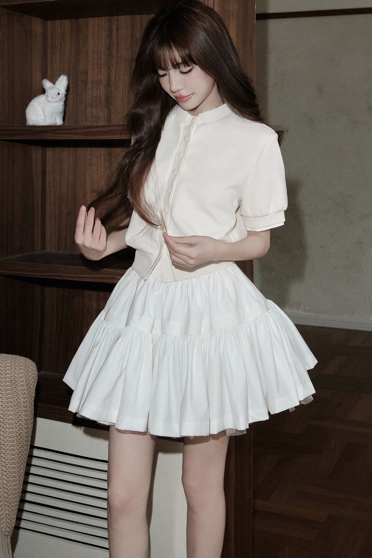 Ballet Style Double-Layer Mesh A-Line Cake Skirt