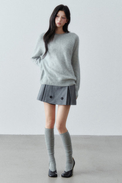 Brushed Cashmere Mulberry Silk Sweater