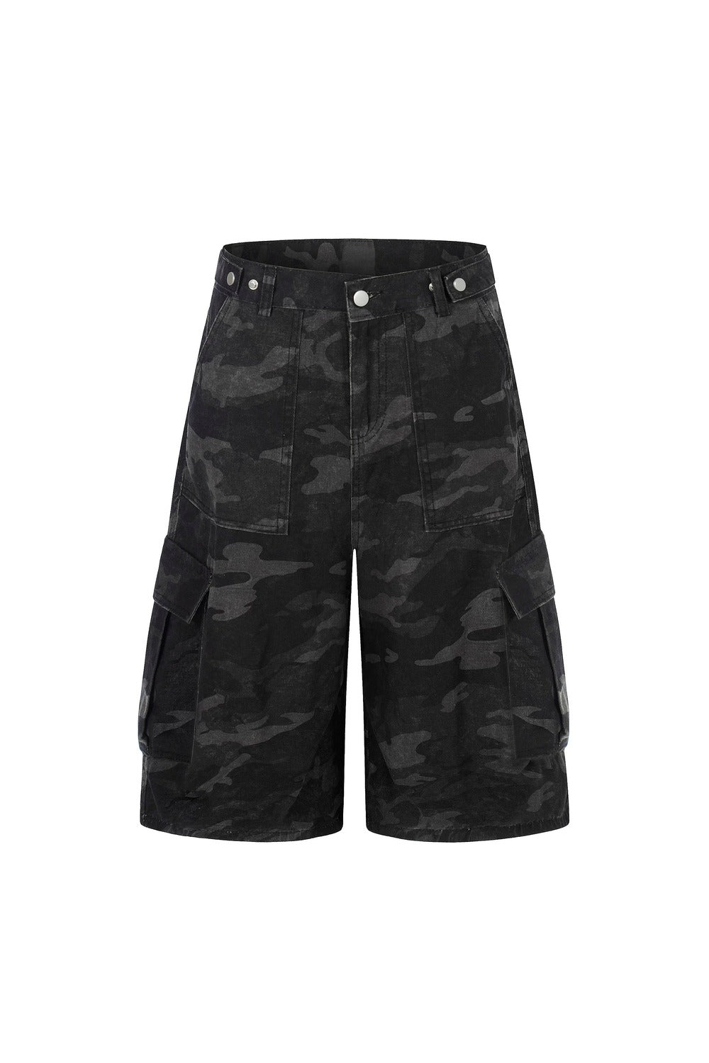 Pantaloni mimetici rétro a gamba larga