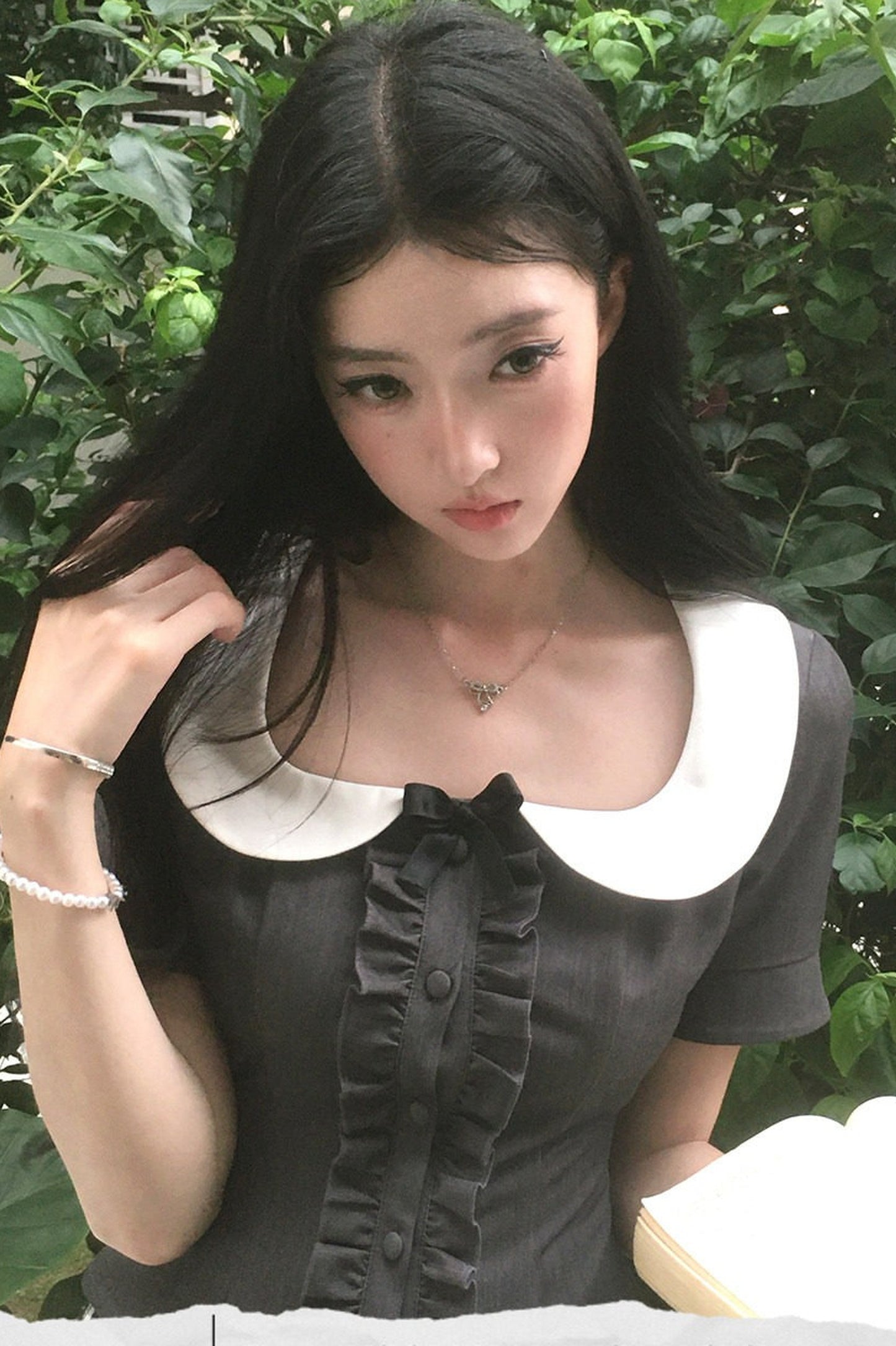 Daffodil Plaid Doll-Collar Set-Up
