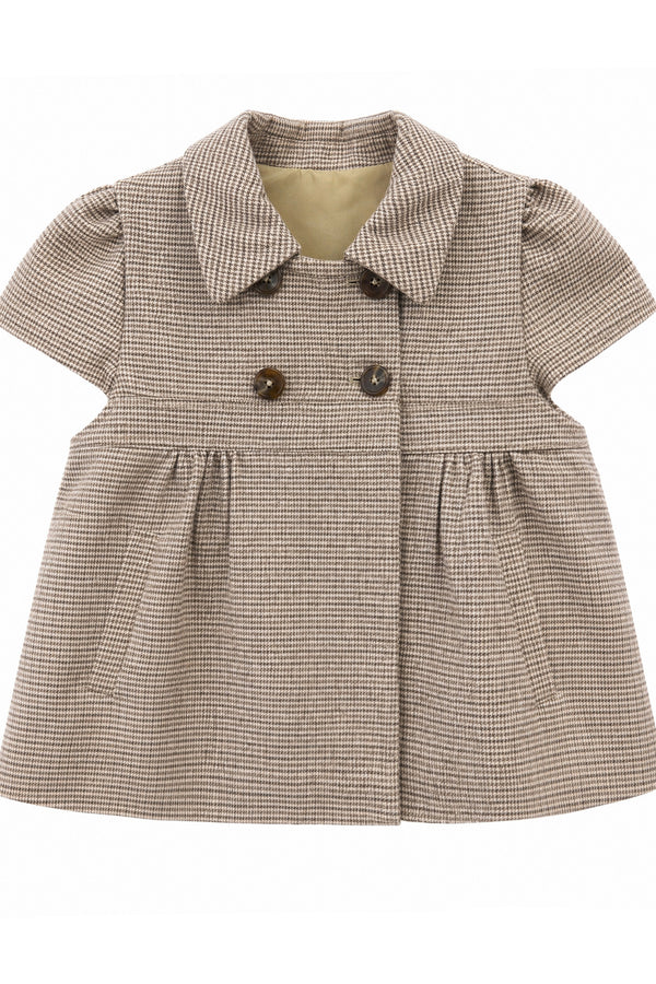 Woolen Short Sleeve Top and Corduroy Midi Skirt Set-Up
