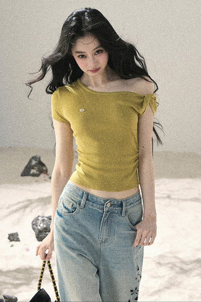 Asymmetrical Twist Summer Top