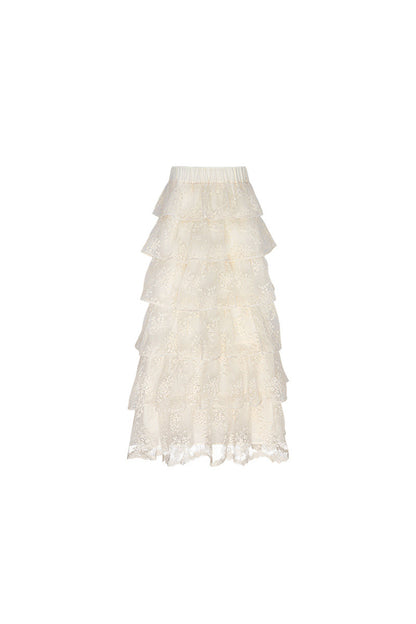 Swing Collar Long Sleeve Top and Skirt Set-Up