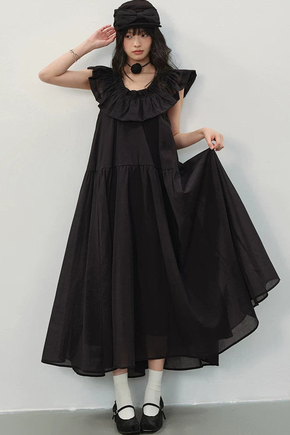 Old Dream Ruffle Dress