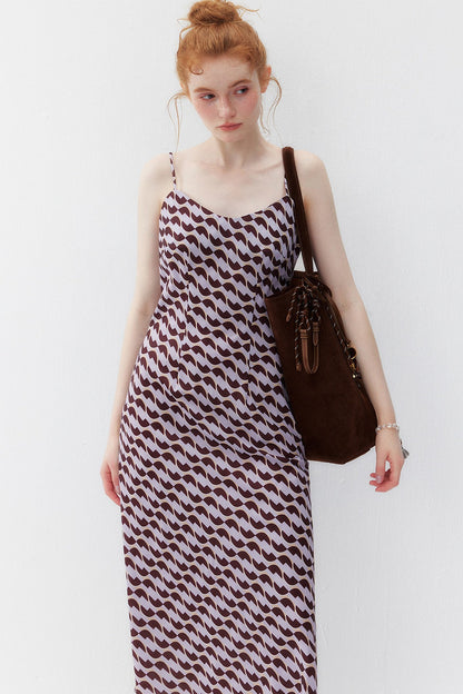 Chiffon Floral Print Long Dress