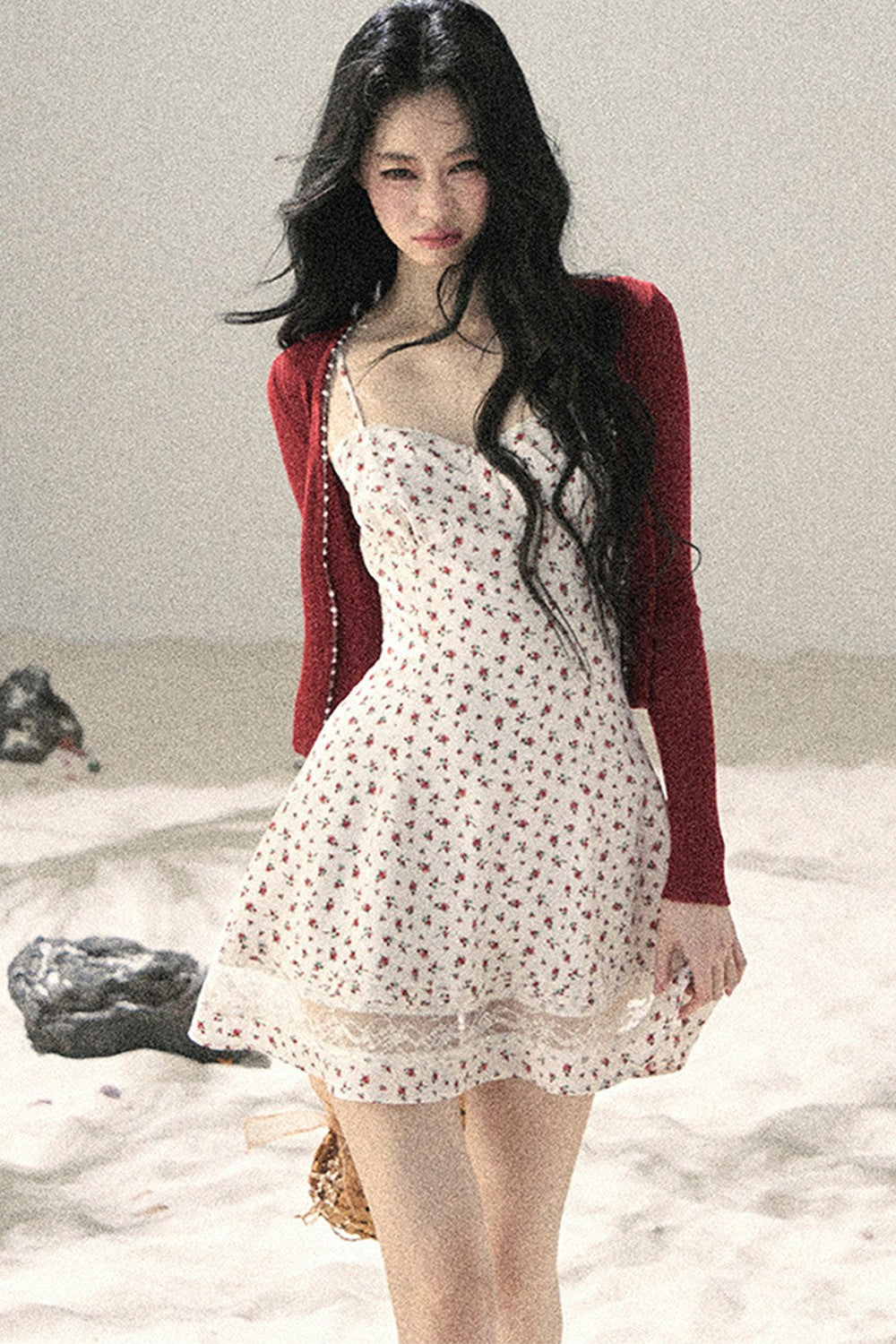 French Sun Protection Knit Cardigan Set