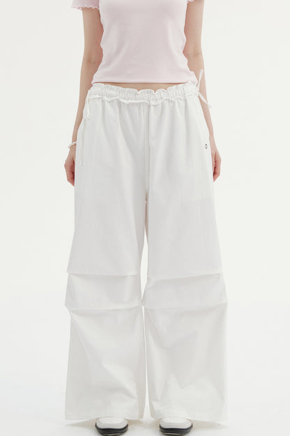 Pleated Drape Cargo Pants