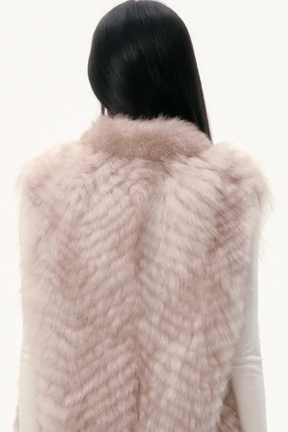 Saga Fox Fur Straight Vest