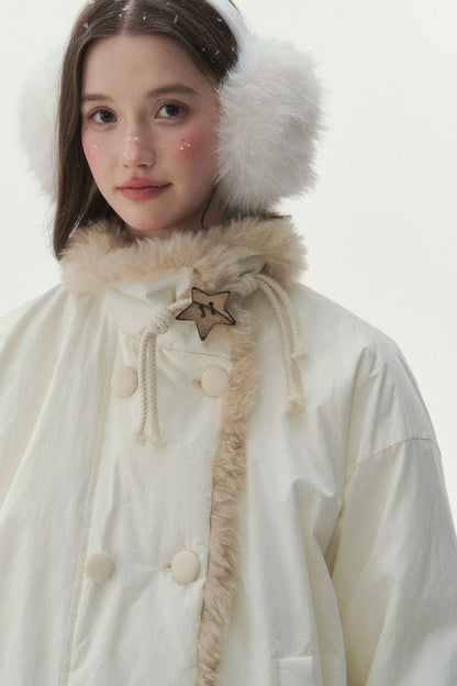 White Birch Double-Breasted Duck Down Jacket