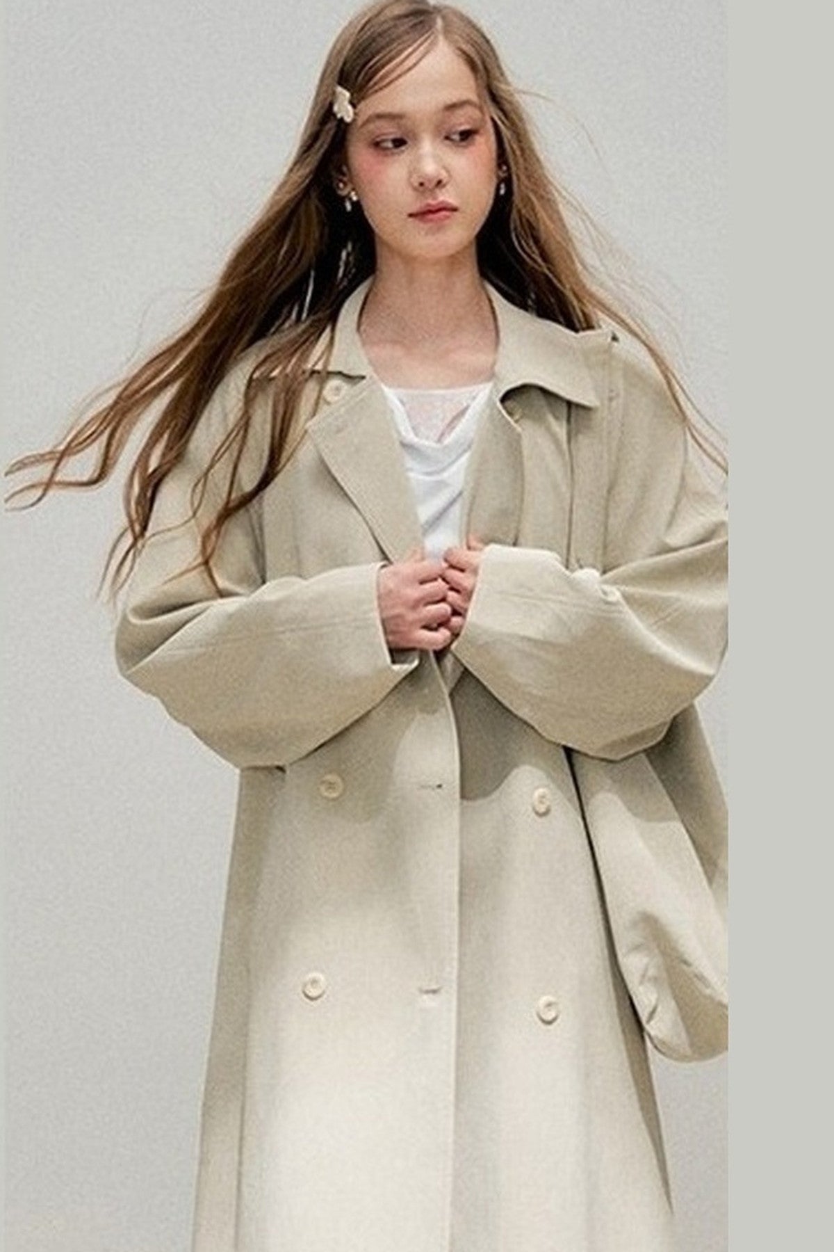 Warm Gray Classic Silhouette Jacket
