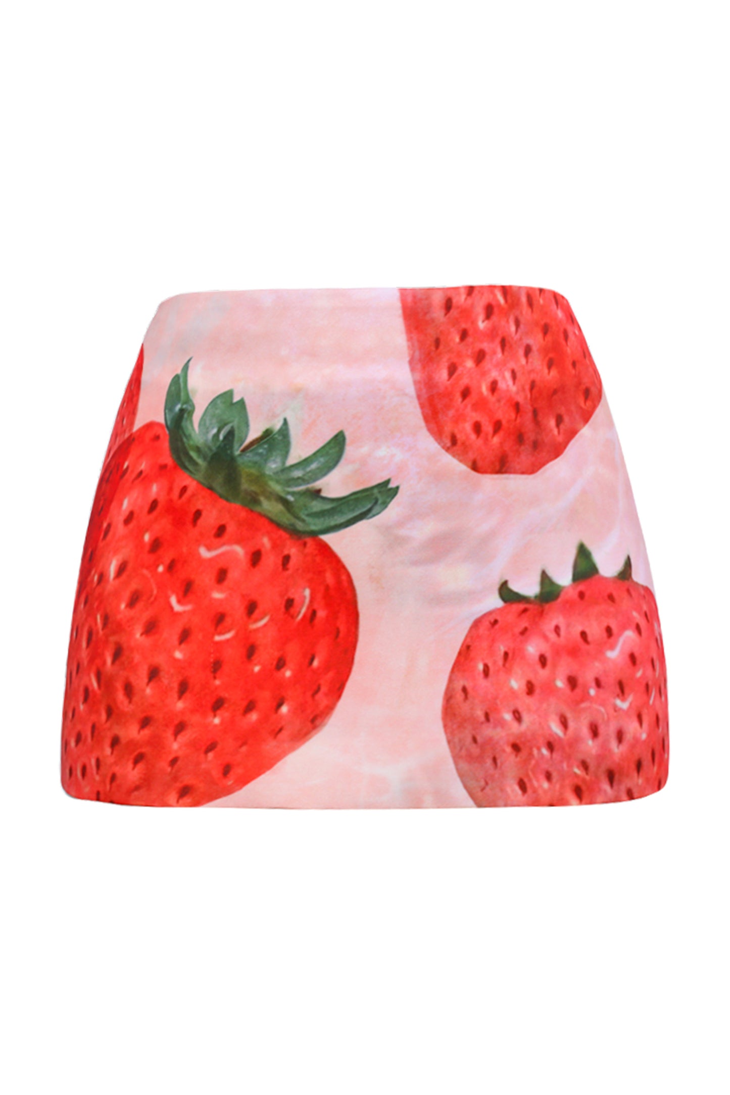 Yellow Ruffle Halter Top and Strawberry Skirt Set-Up
