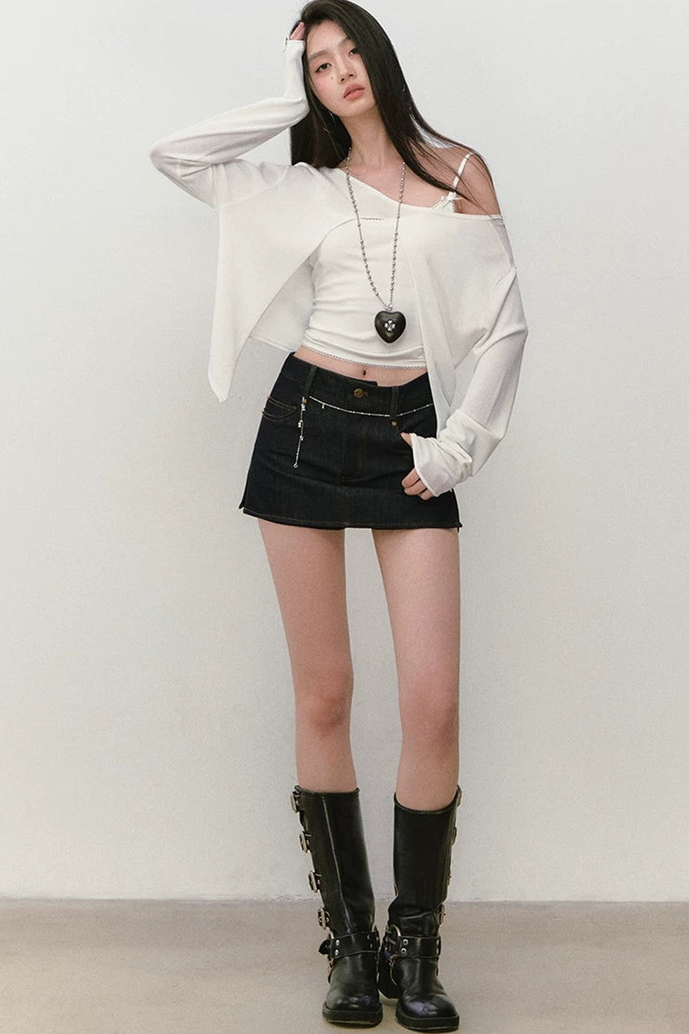 Wendbare Strassbluse