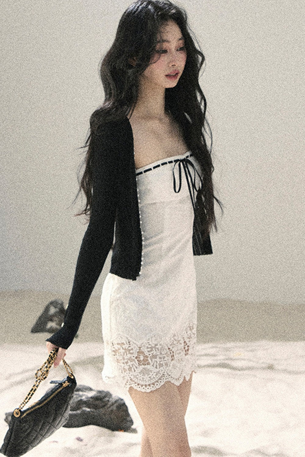 French Sun Protection Knit Cardigan Set