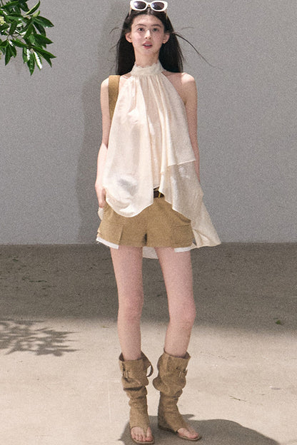 Gilet in pizzo dolce sole