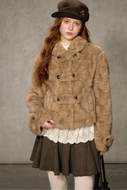 Vintage Thickened Faux Fur Jacket