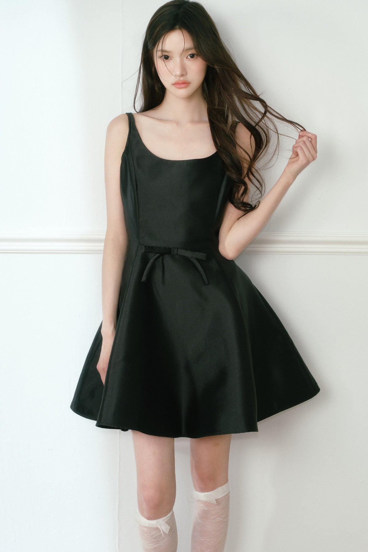 Glossy Sleeveless Dress