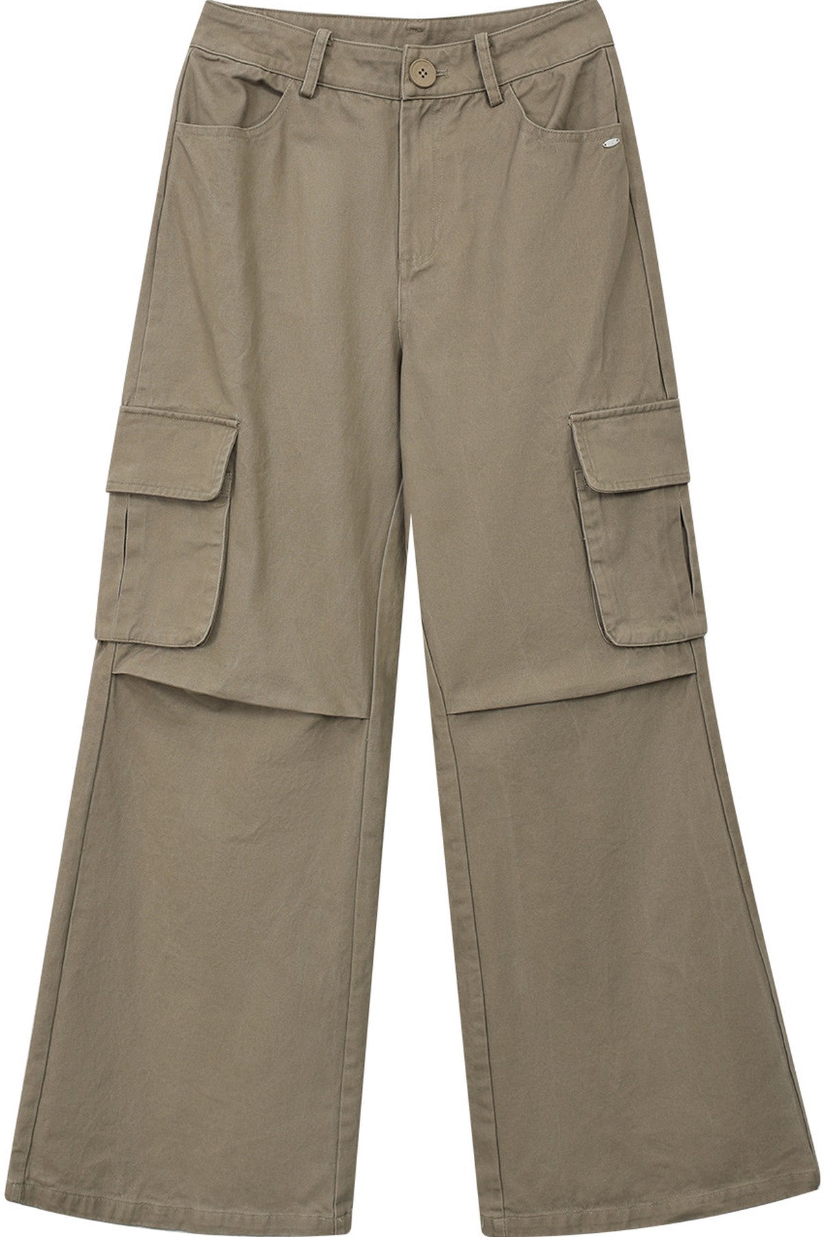 High-Waisted Wide-Leg Cargo Pants