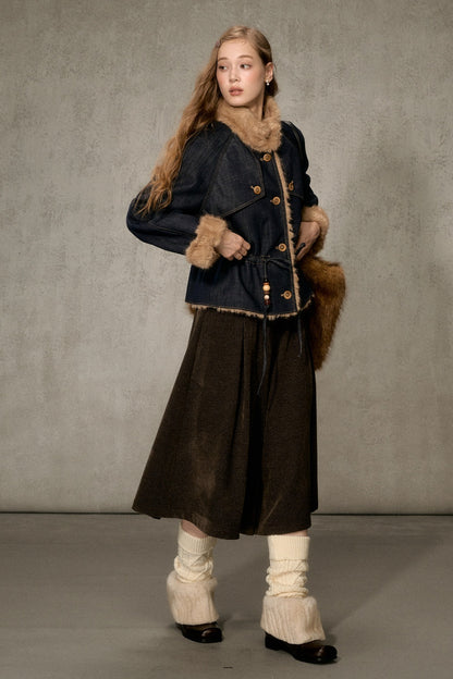 Forest Path Wide-Leg Skirt