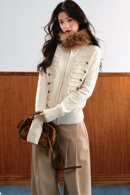 Retro Napoleon Zipper Sweater