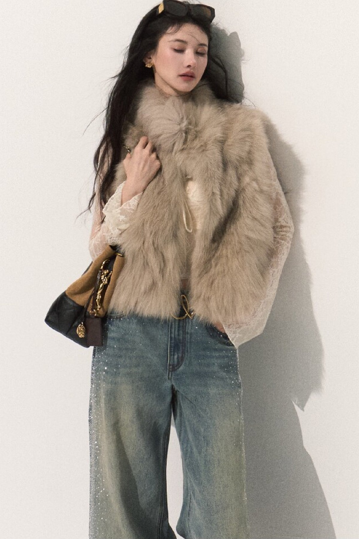 Fluffy Fox Fur Vest