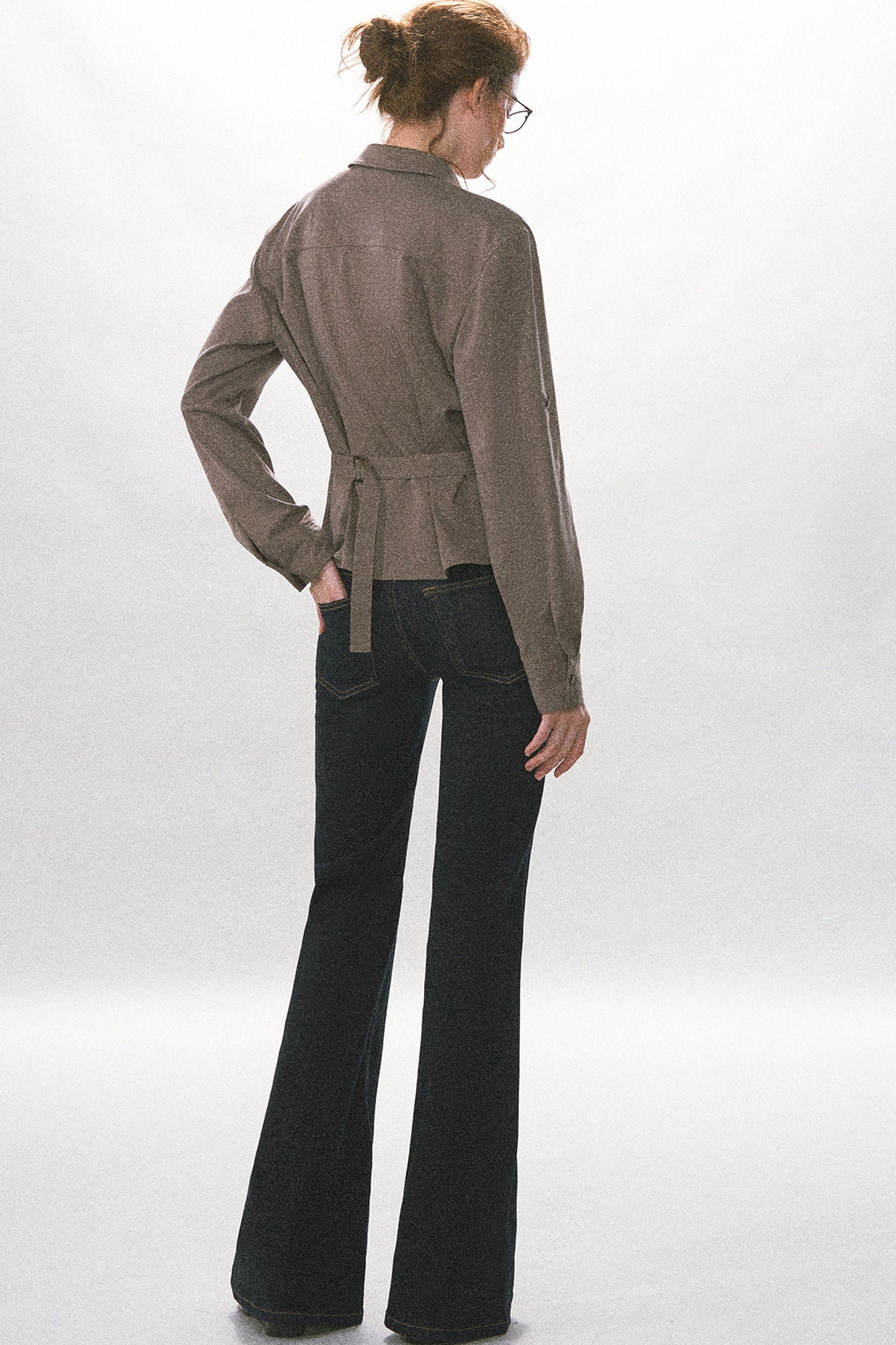 Adjustable Waist Vintage Work Shirt