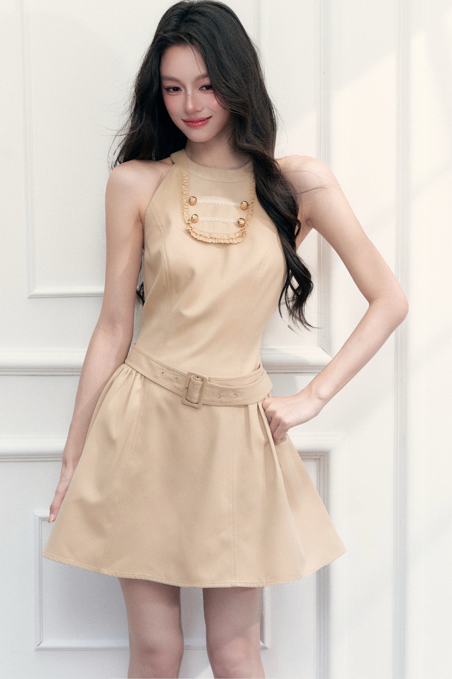 Cape Top and Halter Dress Set-Up