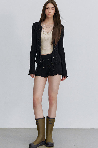 Lace Patchwork Velvet Camisole