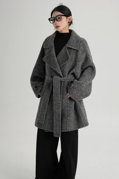 Mid-Length Double-Sided Wool Coat