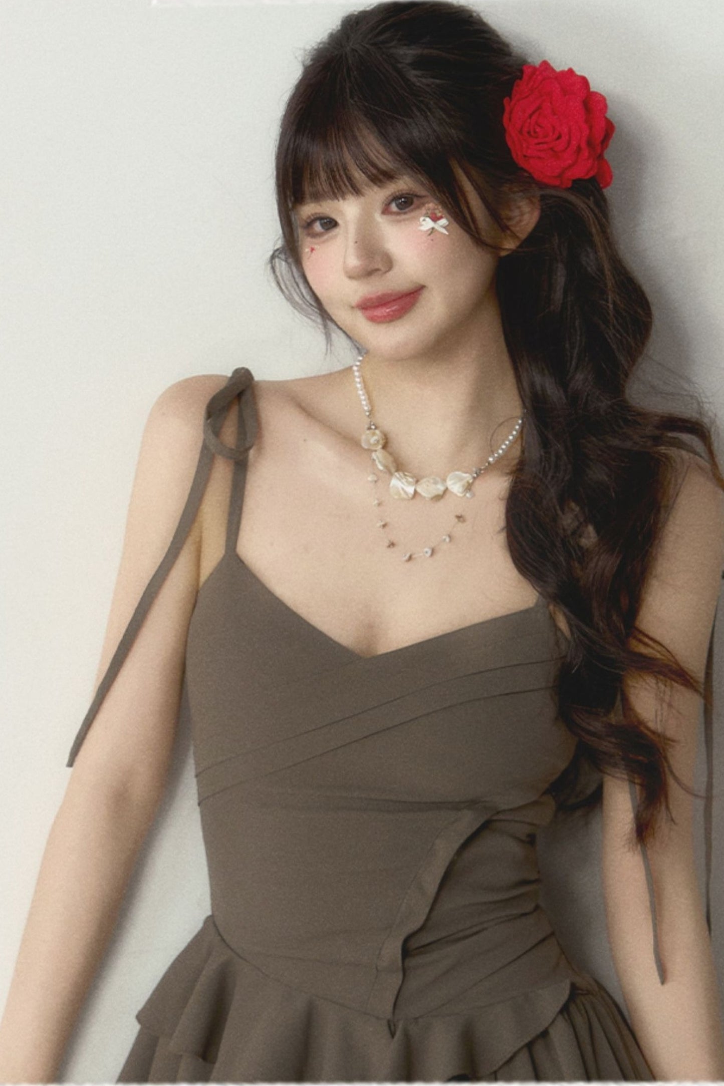 Floral Ballet Suspender Waist Dress