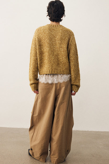 Retro Wide-Leg Parachute Pants
