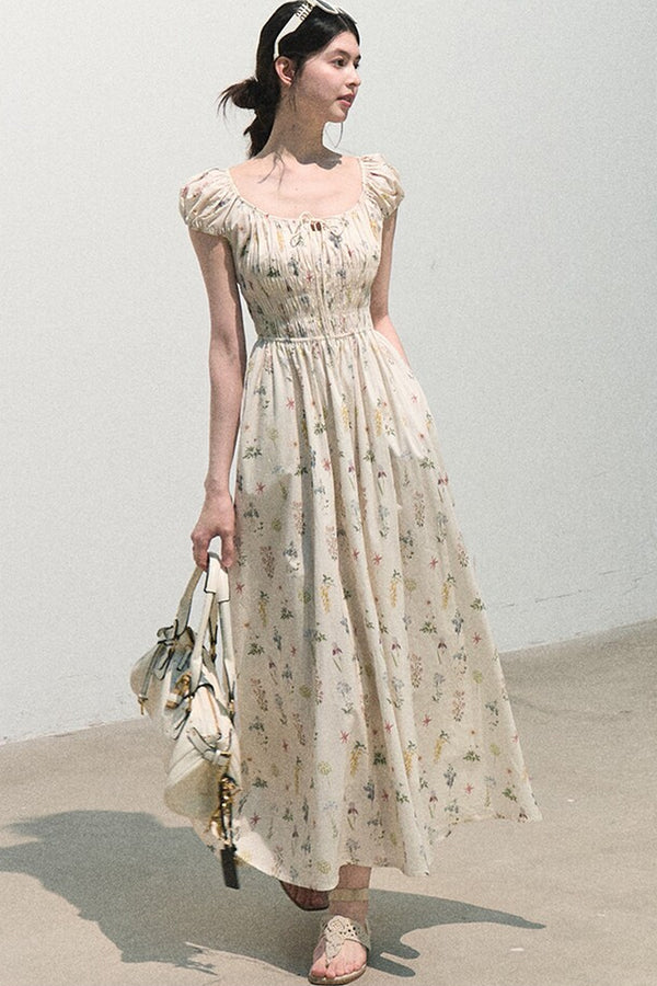 Lush Floral Cotton Dress
