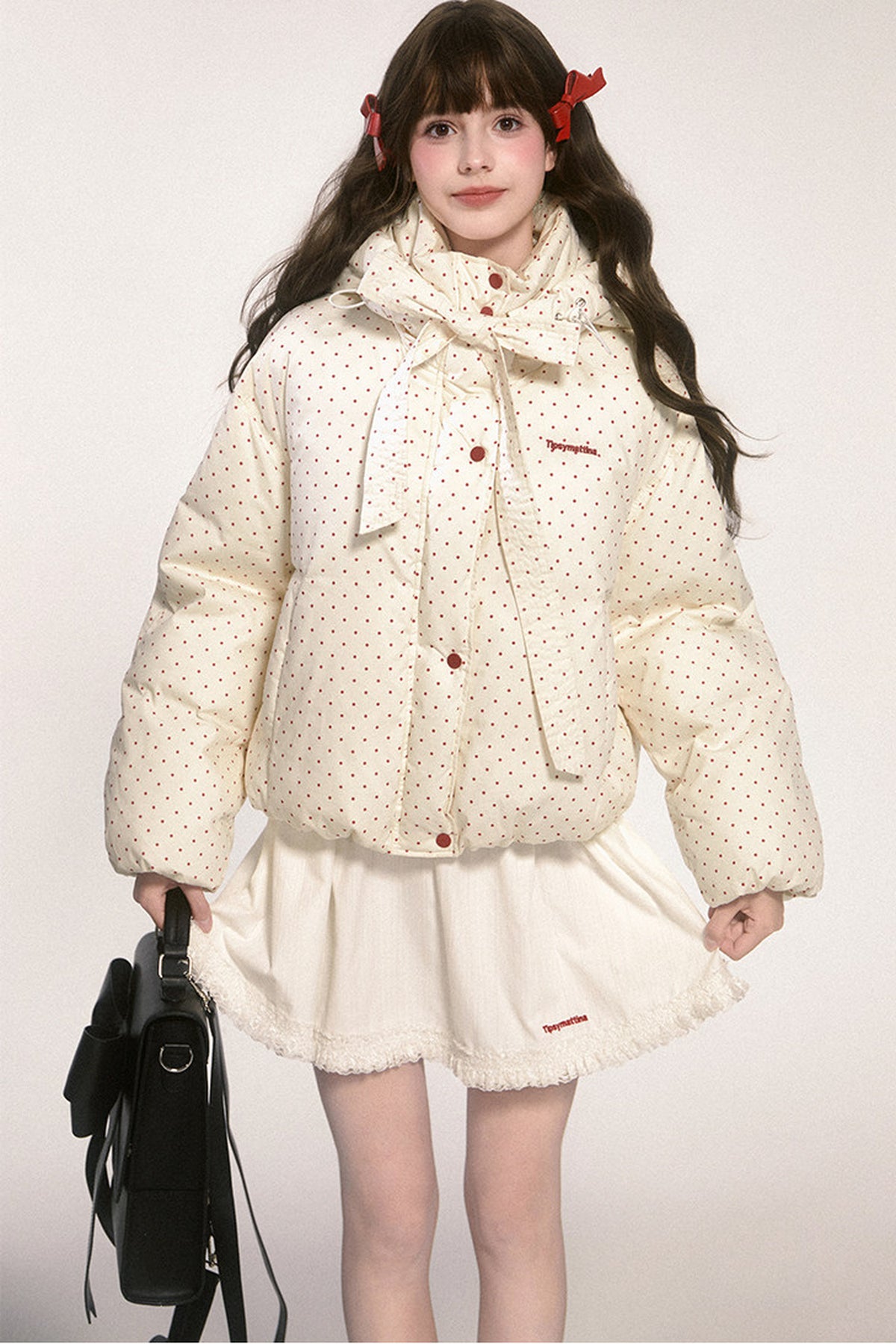 Two-Tone Short Puffer Jacket