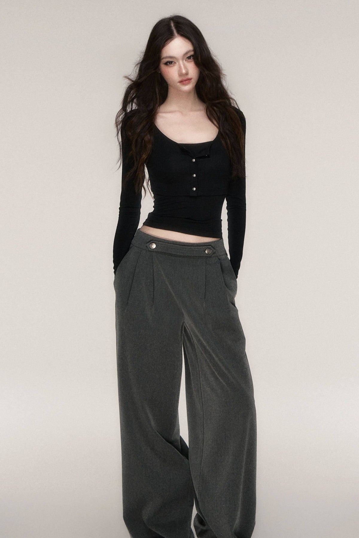 Napoleon Style Straight Leg Trousers