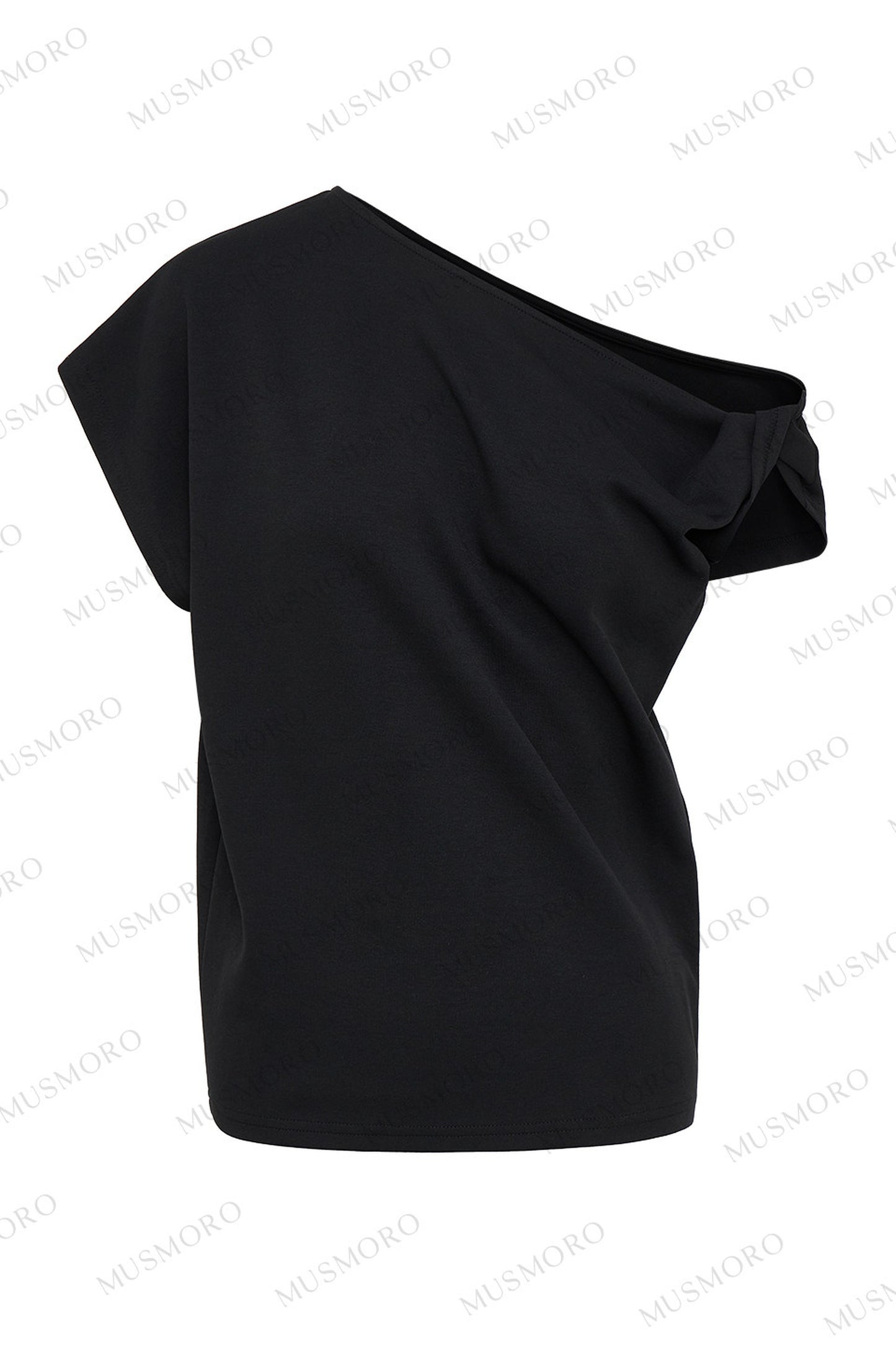 Three-Dimensional Twist Shoulder Top