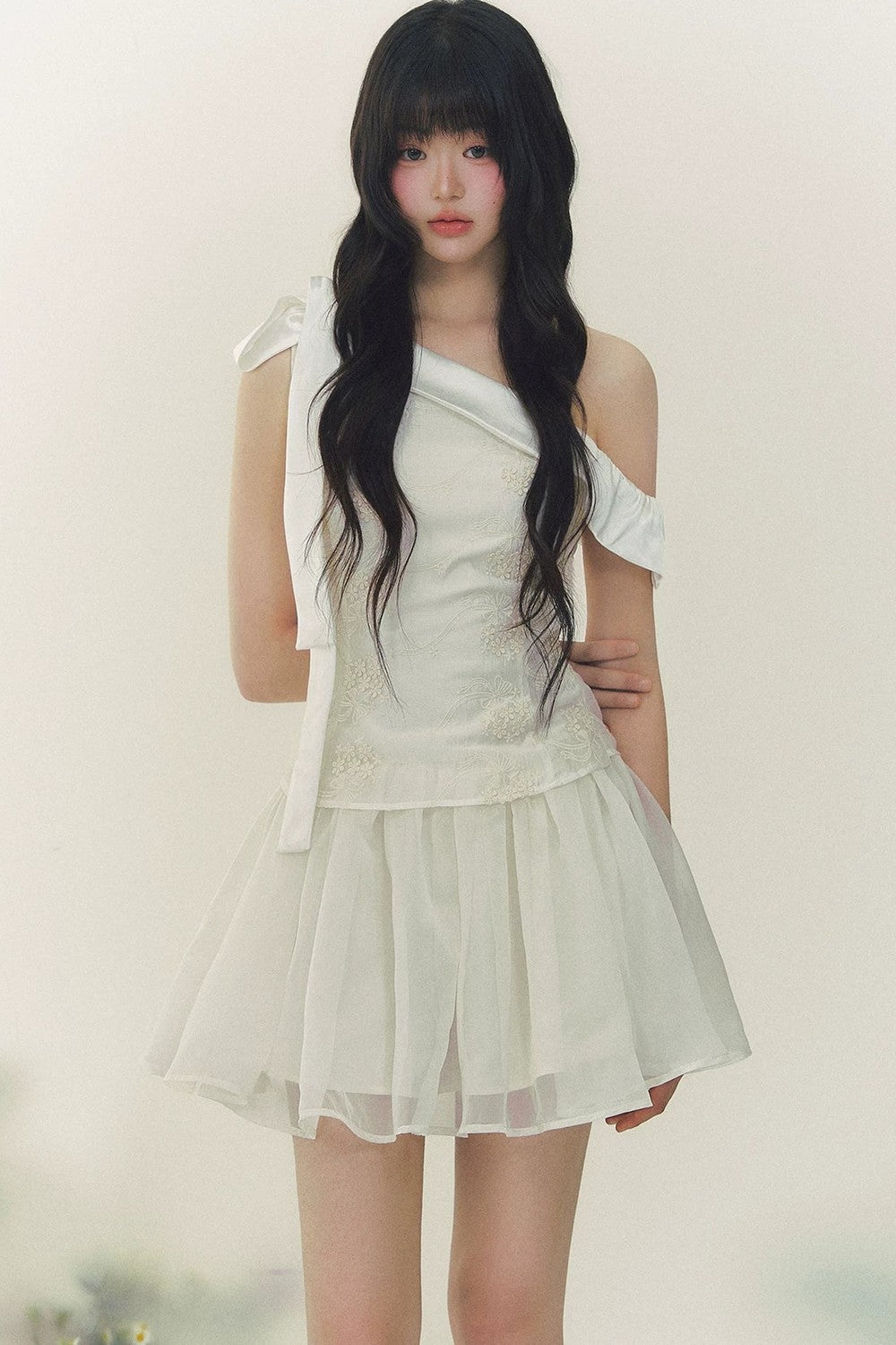 Satin Embroidery Princess Dress