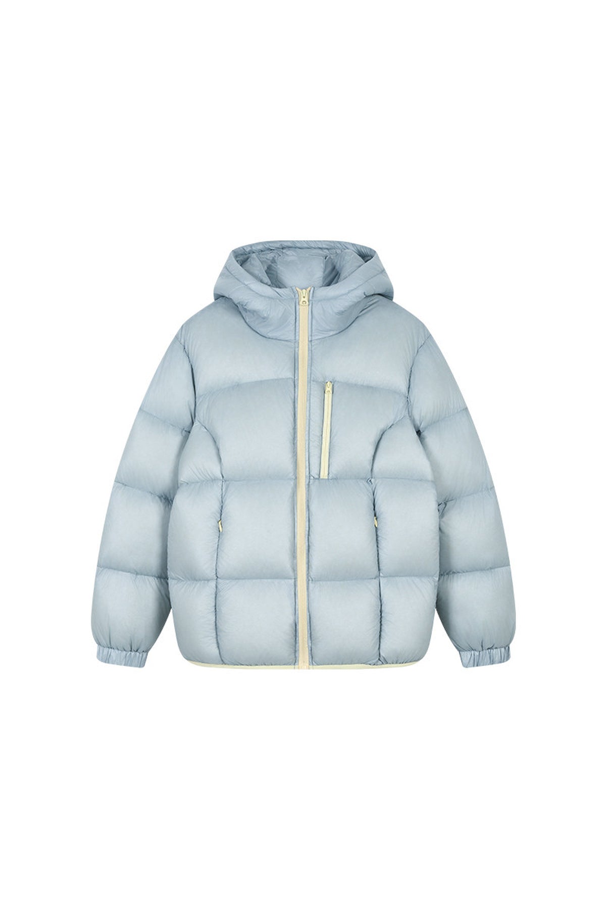 Sea Salt Milk Blue Mid-Length Down Jacket