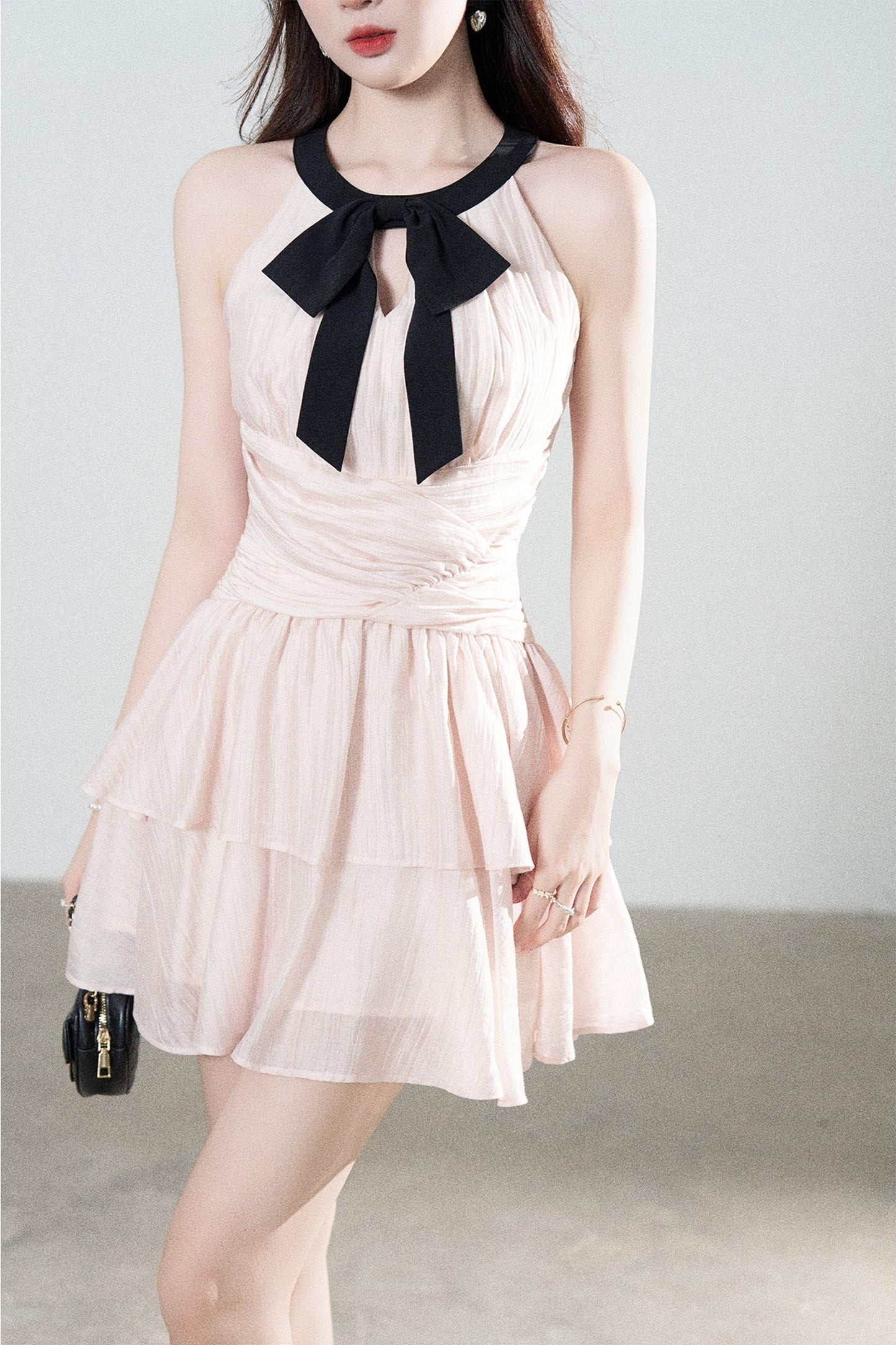 Pink Tencel A-Line Dress