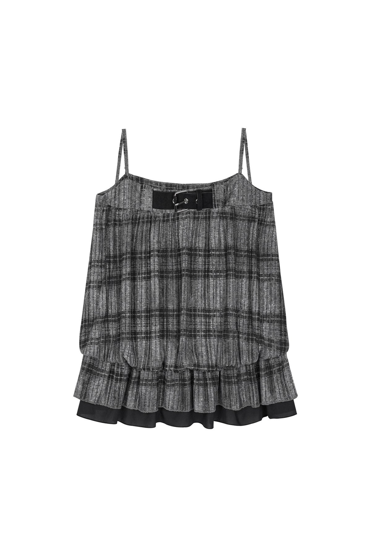 Plaid Camisole and Cover-Up Set-Up