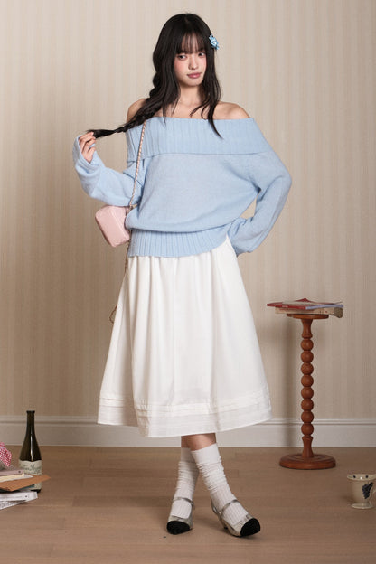 Off-Shoulder Knit Top