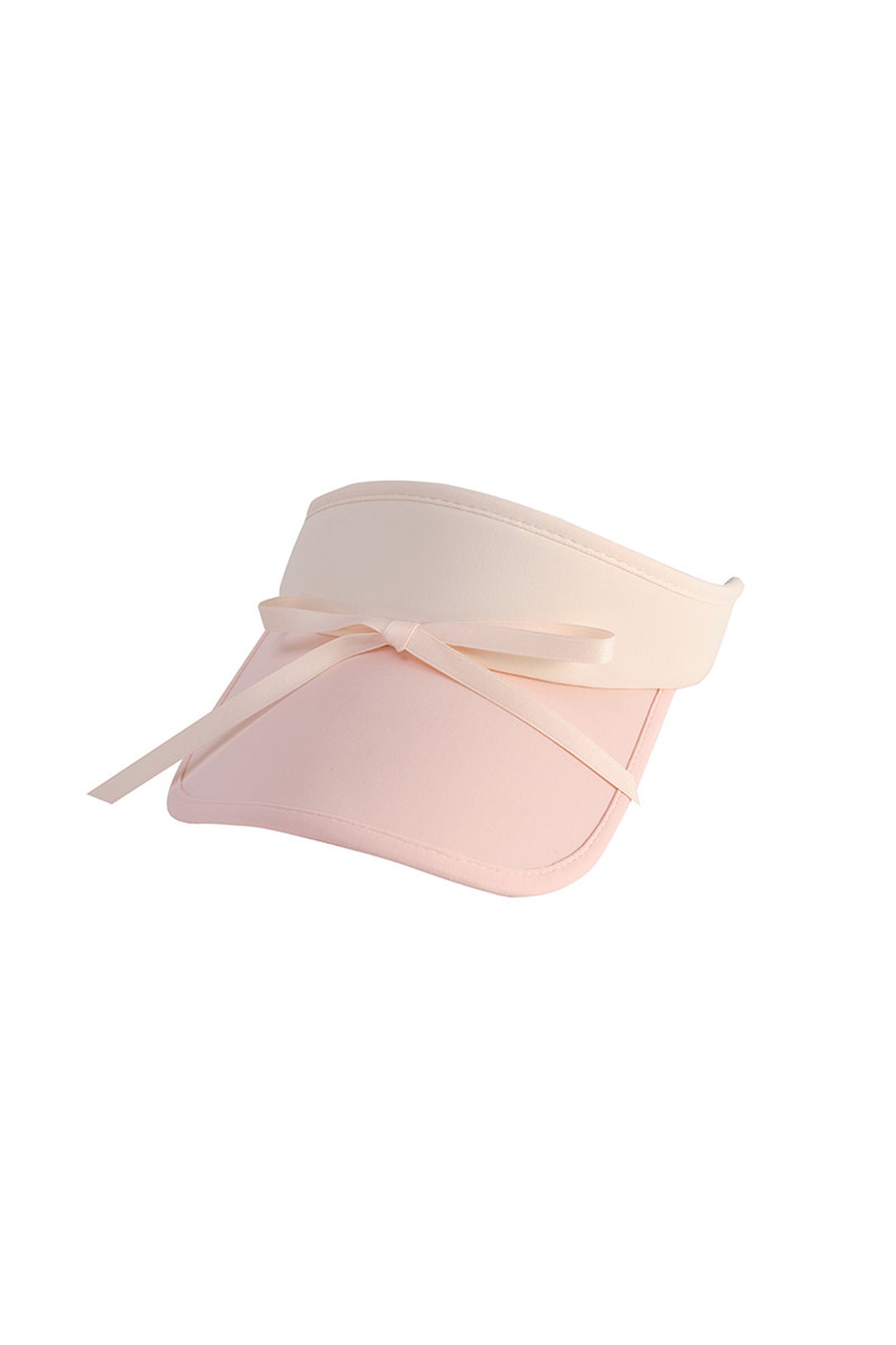 Bow-Knot Contrasting Visor Hat