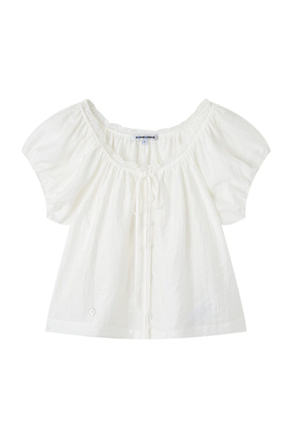 Cloud Puff Sleeve Short-Sleeved Shirt