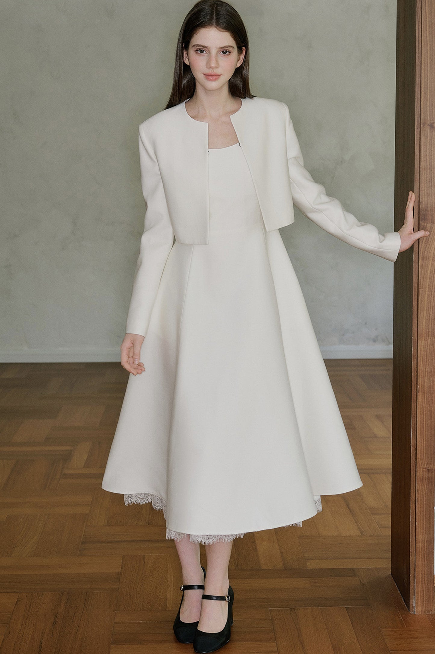 Lyocell Wool Long Sleeve Cardigan