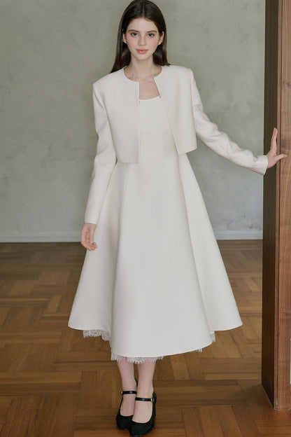 Lyocell Wool Long Sleeve Cardigan