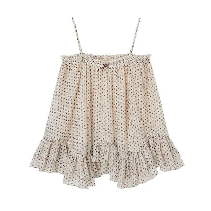 Airy Polka Dot Camisole Top